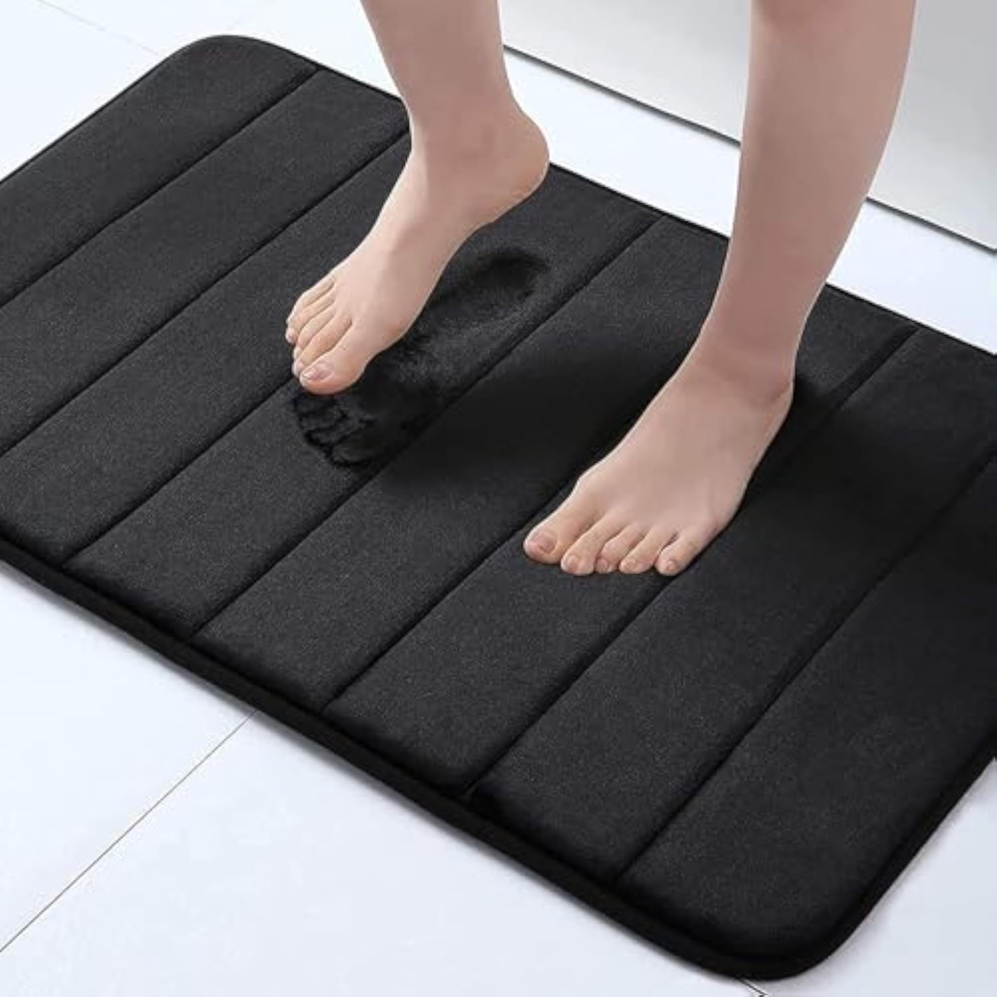 Luxury Flannel Velvety Bath Mat Set, Non-Slip